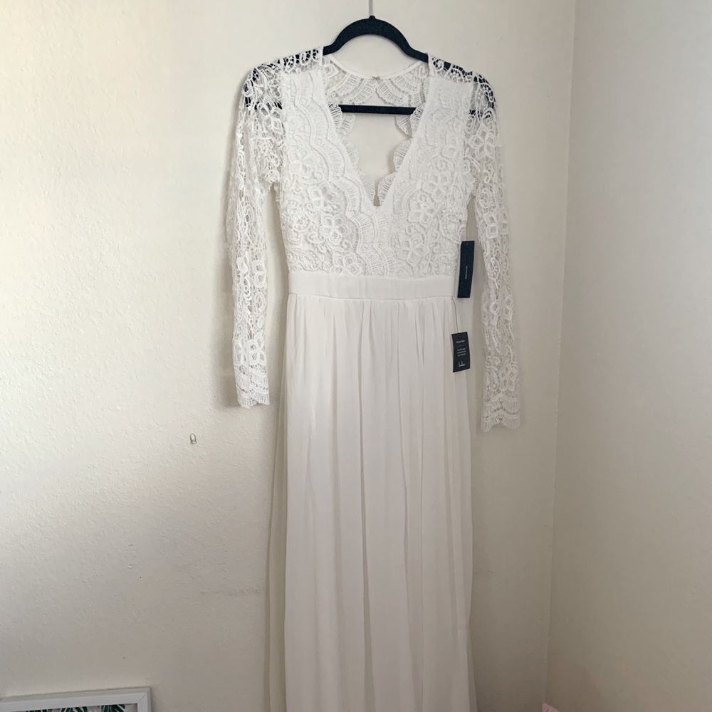 Lulus Lace White Dress